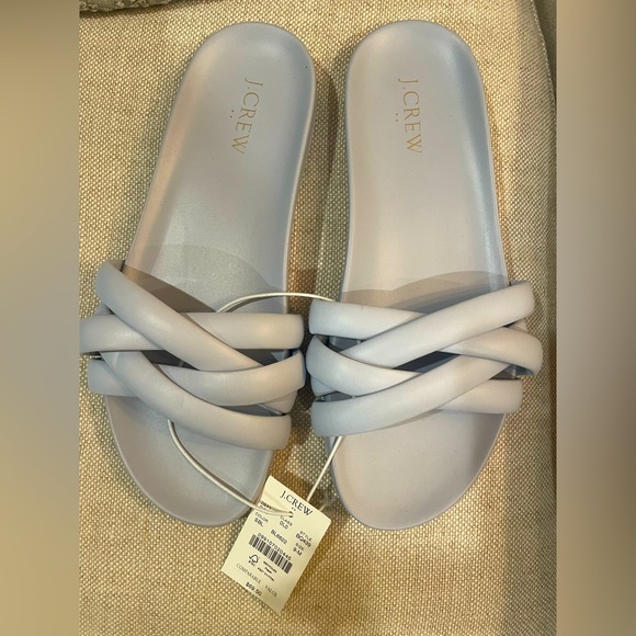 J. Crew Shoes - NWT baby blue J Crew slides size 9